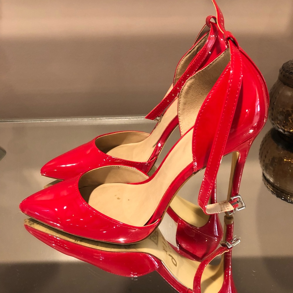 DSW Red Patent Leather heels size 7.5